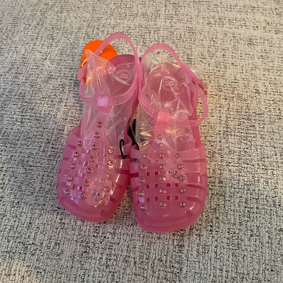 Wonder Nation Girl's Crystal Jelly Sandal Sz 5 - Picture 4 of 11
